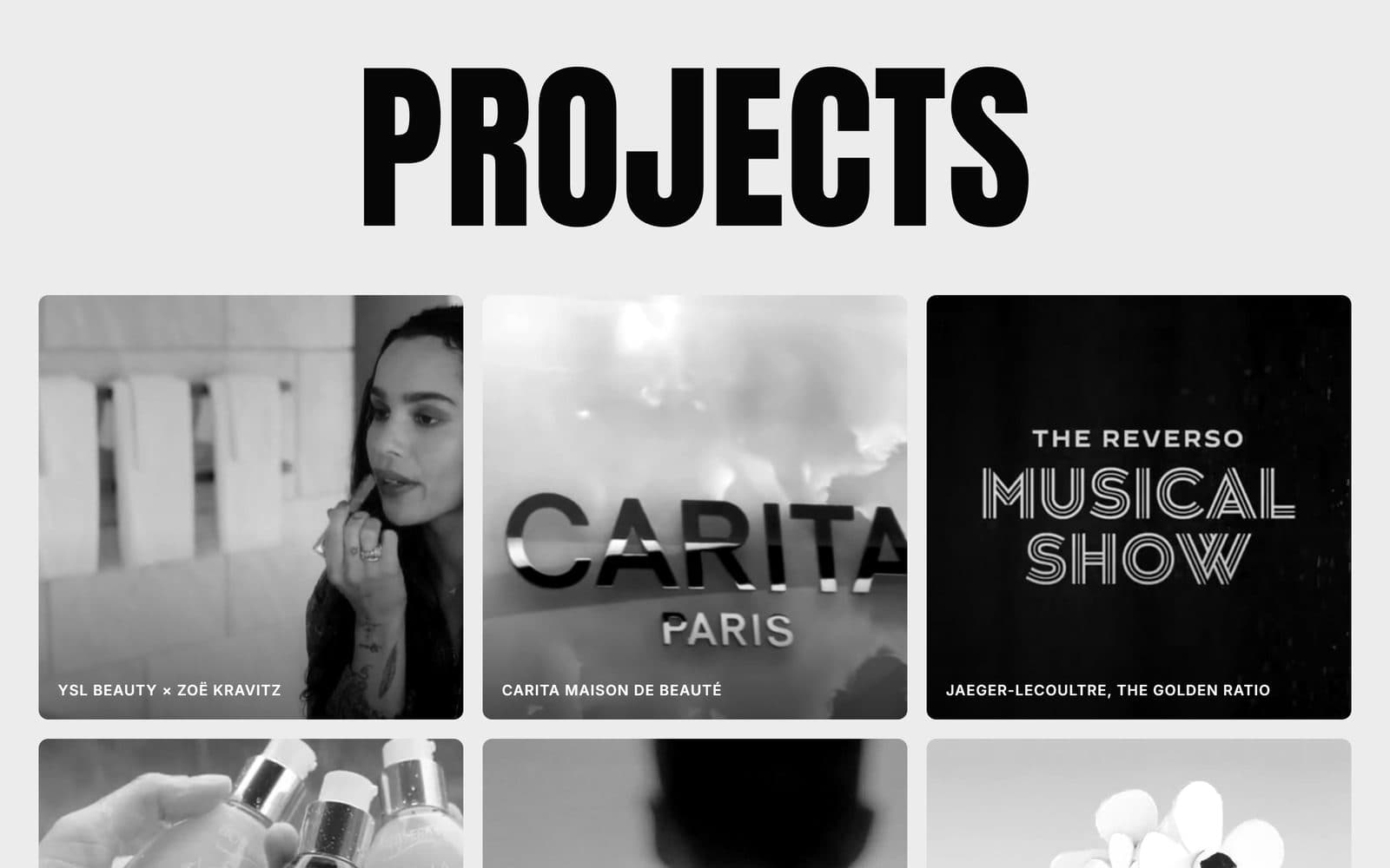 Creative portfolio website, desktop and mobile